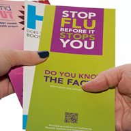 Public health leaflets, including one on flu