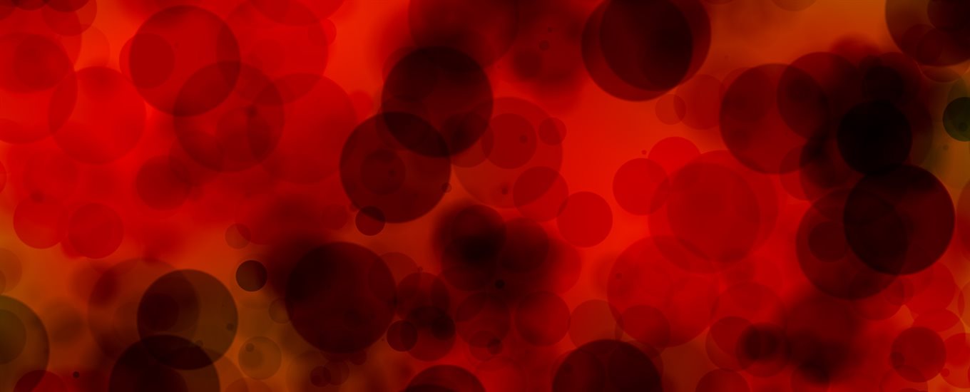 Abstract microscope image showing blood plasma