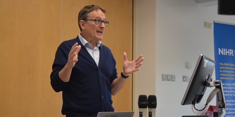 Prof Martin Llewelyn presenting at the Strategy and Delivery Focus at Conference