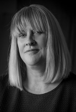 Black and White Headshot of Heather Shaw