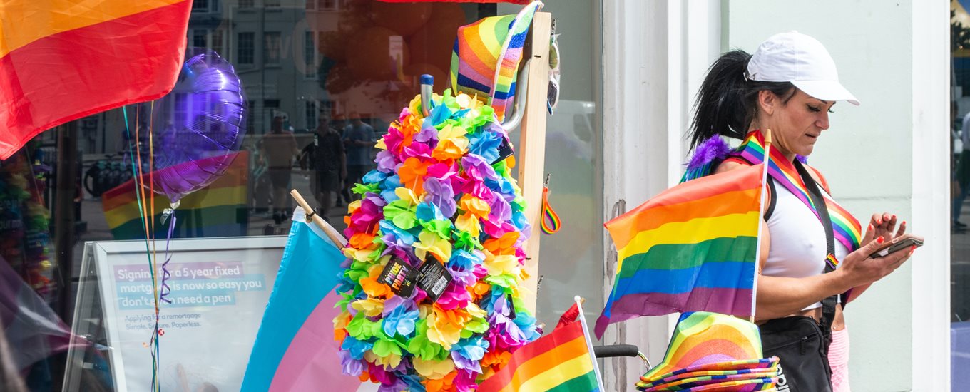 A spectator at Brighton Pride festival