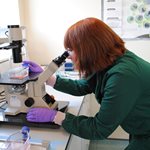 Lab postgrad woman