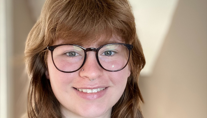 A close up headshot of Orla Phipps, a Dementia MSc student