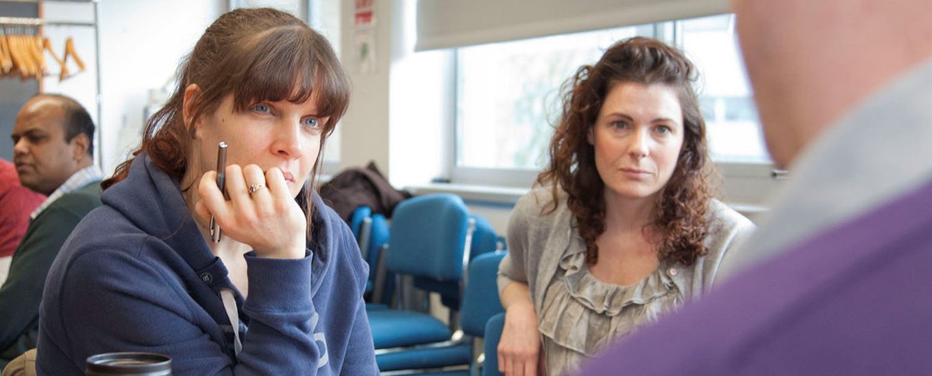 Students in a Dementia class listening to a lecture