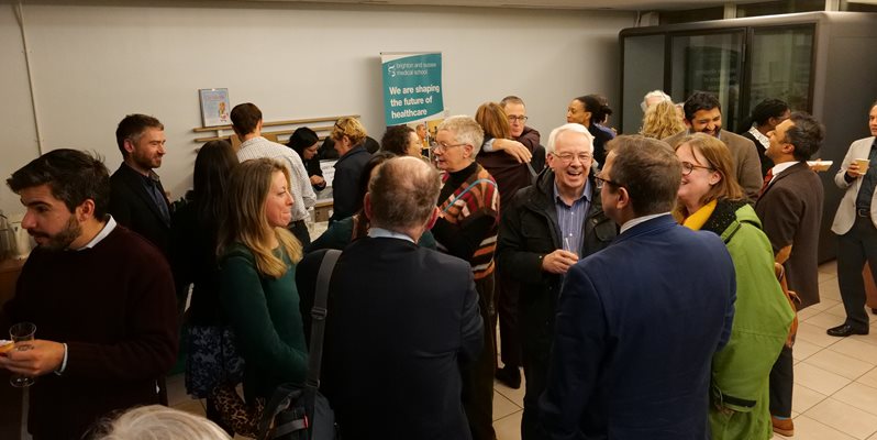 A group of people at the BSLRC launch