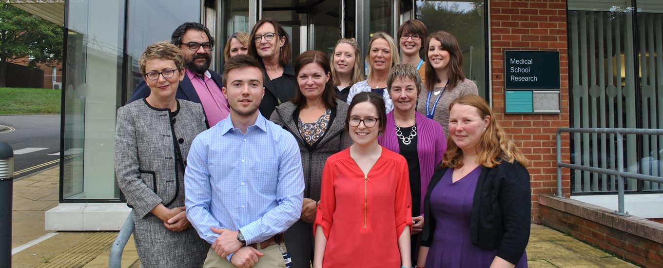 Group photo of all of the staff on the dementia team