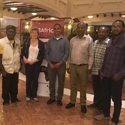 Group photo from the Tuberculosis Genetics Network event in Africa