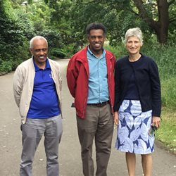 Three BSMS staff members at Kew Gardens