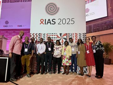 Long-acting HIV research team at a conference