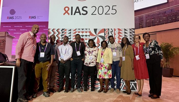 Long-acting HIV research team at a conference