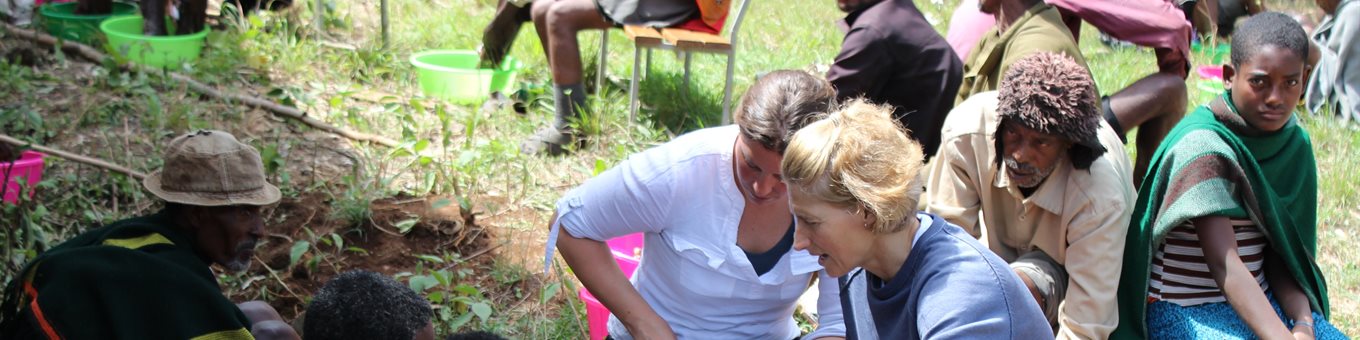 Field work - students working on a Podo project