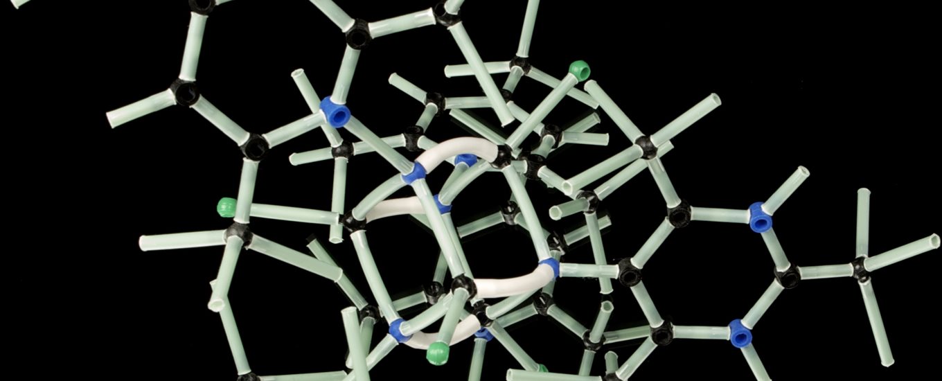 A plastic molecular modelling kit
