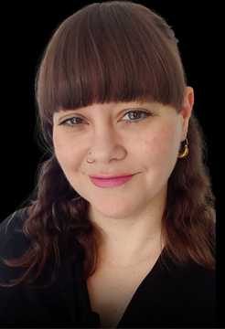 A head and shoulders image of Gemma Williams from BSMS on a black background