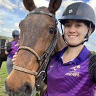 Rebecca Webster profile photo standing next to a horse