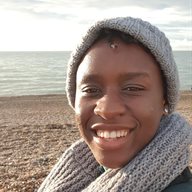 Awa Tansie pictured on Brighton beach