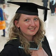 Harriet Sharp in graduation gown and mortar board